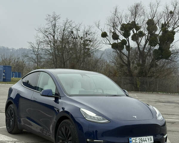 Синій Тесла Model Y, об'ємом двигуна 0 л та пробігом 68 тис. км за 25700 $, фото 1 на Automoto.ua