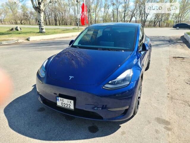 Синій Тесла Model Y, об'ємом двигуна 0 л та пробігом 22 тис. км за 35900 $, фото 1 на Automoto.ua
