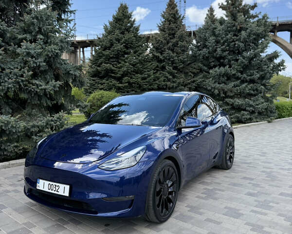 Синій Тесла Model Y, об'ємом двигуна 0 л та пробігом 33 тис. км за 29000 $, фото 1 на Automoto.ua