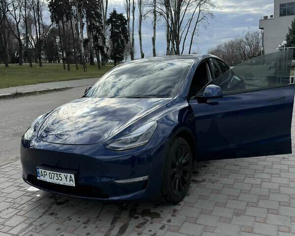 Синий Тесла Model Y, объемом двигателя 0 л и пробегом 17 тыс. км за 28500 $, фото 1 на Automoto.ua