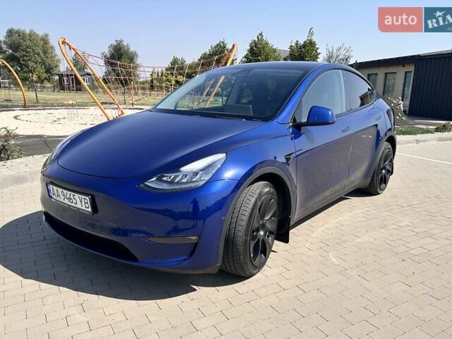 Синий Тесла Model Y, объемом двигателя 0 л и пробегом 48 тыс. км за 26700 $, фото 1 на Automoto.ua