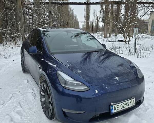 Синій Тесла Model Y, об'ємом двигуна 0 л та пробігом 63 тис. км за 23500 $, фото 1 на Automoto.ua