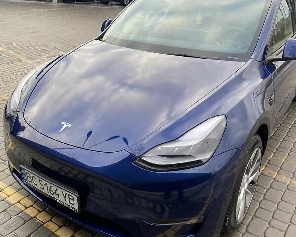 Синий Тесла Model Y, объемом двигателя 0 л и пробегом 89 тыс. км за 22000 $, фото 1 на Automoto.ua
