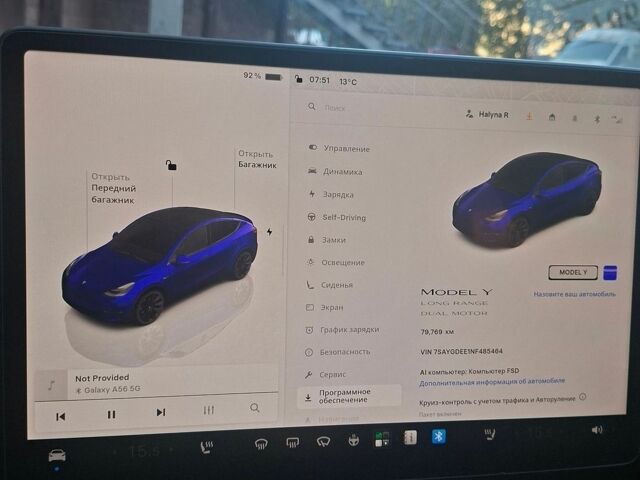 Синий Тесла Model Y, объемом двигателя 0 л и пробегом 80 тыс. км за 25200 $, фото 1 на Automoto.ua
