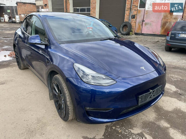 Синий Тесла Model Y, объемом двигателя 0 л и пробегом 41 тыс. км за 28500 $, фото 1 на Automoto.ua