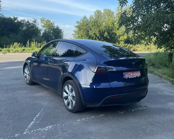 Синий Тесла Model Y, объемом двигателя 0 л и пробегом 55 тыс. км за 30500 $, фото 1 на Automoto.ua
