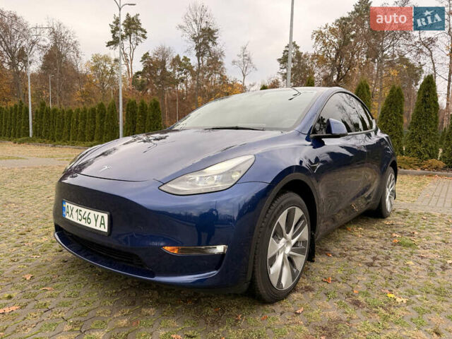 Синий Тесла Model Y, объемом двигателя 0 л и пробегом 46 тыс. км за 31900 $, фото 1 на Automoto.ua