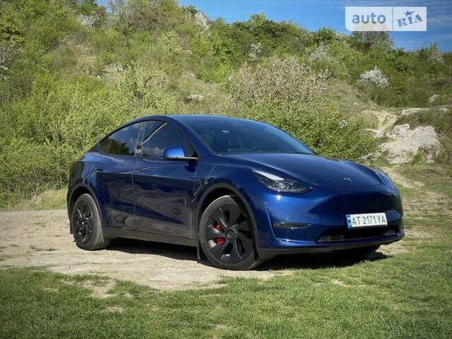 Синий Тесла Model Y, объемом двигателя 0 л и пробегом 13 тыс. км за 33000 $, фото 1 на Automoto.ua