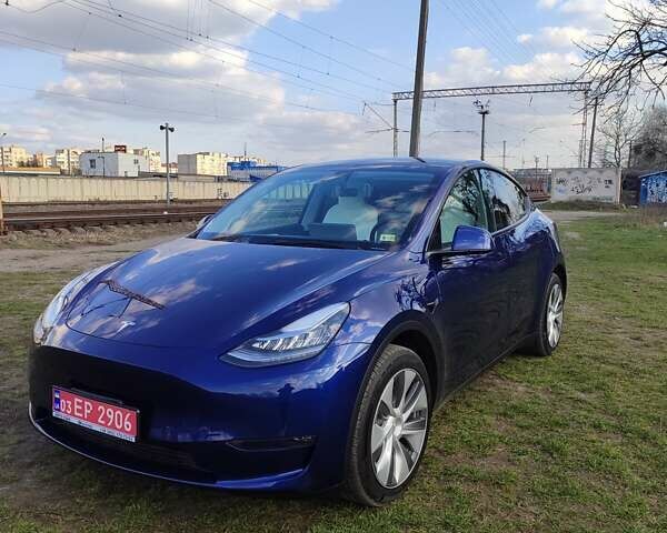 Синий Тесла Model Y, объемом двигателя 0 л и пробегом 18 тыс. км за 29000 $, фото 1 на Automoto.ua