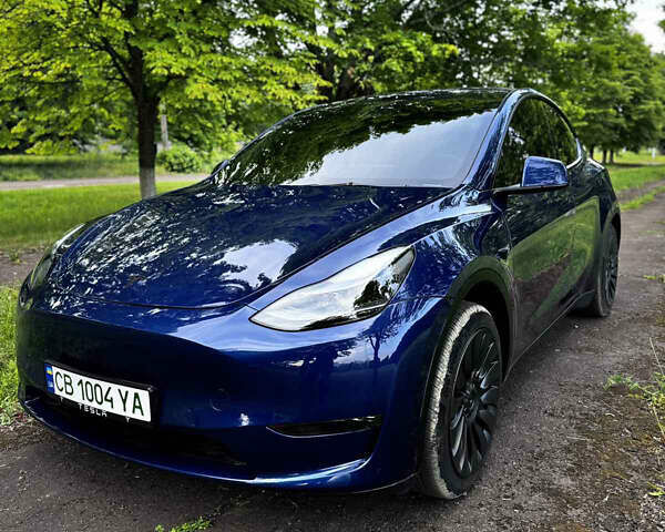 Синий Тесла Model Y, объемом двигателя 0 л и пробегом 26 тыс. км за 19900 $, фото 1 на Automoto.ua