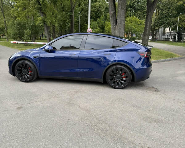 Синий Тесла Model Y, объемом двигателя 0 л и пробегом 10 тыс. км за 35400 $, фото 1 на Automoto.ua