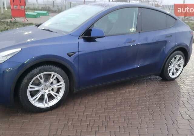 Синій Тесла Model Y, об'ємом двигуна 0 л та пробігом 48 тис. км за 32600 $, фото 1 на Automoto.ua
