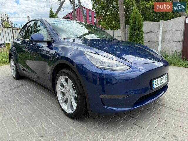 Синий Тесла Model Y, объемом двигателя 0 л и пробегом 2 тыс. км за 26500 $, фото 1 на Automoto.ua