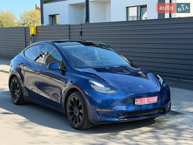 Синий Тесла Model Y, объемом двигателя 0 л и пробегом 182 тыс. км за 19999 $, фото 1 на Automoto.ua