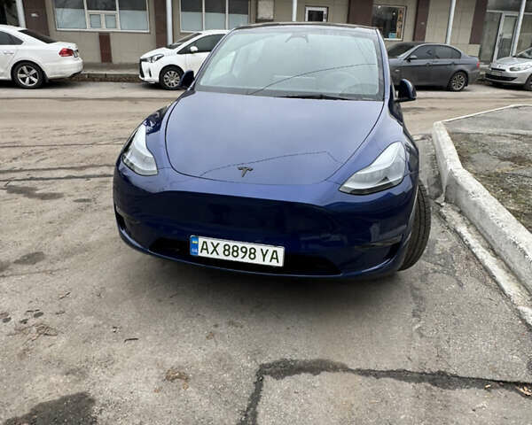 Синий Тесла Model Y, объемом двигателя 0 л и пробегом 14 тыс. км за 34000 $, фото 1 на Automoto.ua