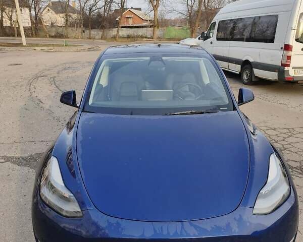 Синій Тесла Model Y, об'ємом двигуна 0 л та пробігом 45 тис. км за 25800 $, фото 1 на Automoto.ua