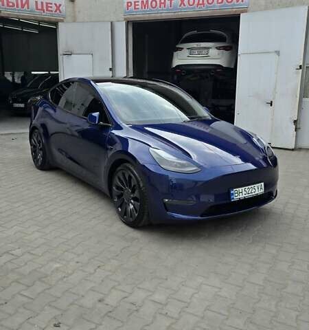 Синий Тесла Model Y, объемом двигателя 0 л и пробегом 9 тыс. км за 35000 $, фото 1 на Automoto.ua