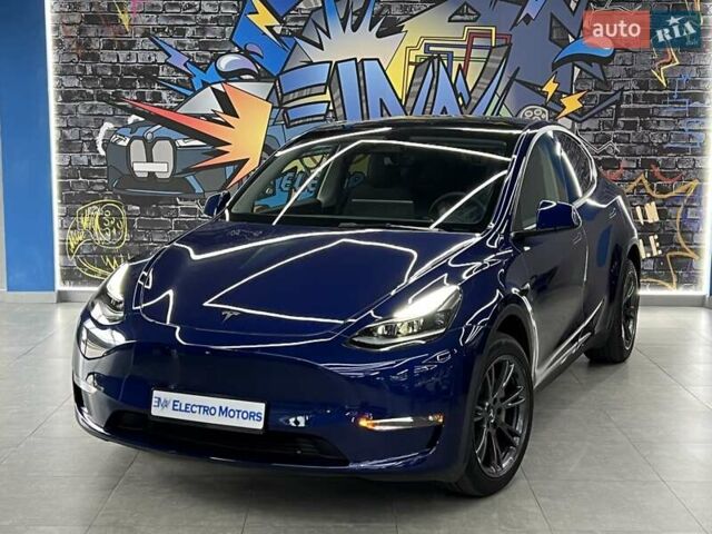Синий Тесла Model Y, объемом двигателя 0 л и пробегом 8 тыс. км за 34199 $, фото 1 на Automoto.ua