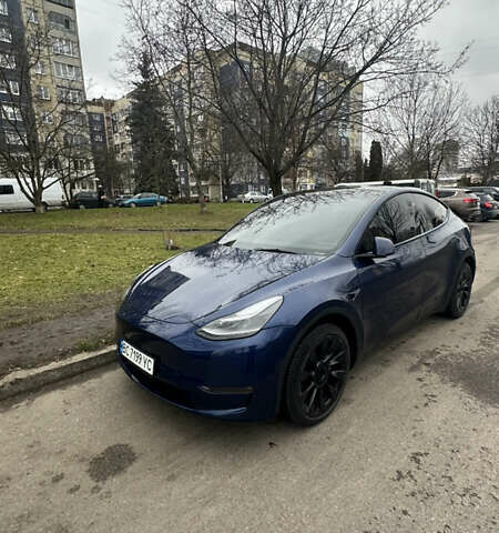 Синій Тесла Model Y, об'ємом двигуна 0 л та пробігом 38 тис. км за 25500 $, фото 1 на Automoto.ua
