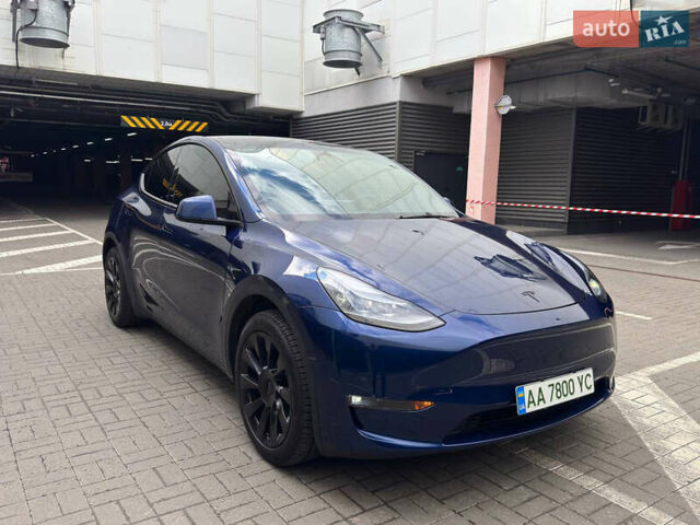 Синий Тесла Model Y, объемом двигателя 0 л и пробегом 1 тыс. км за 34000 $, фото 1 на Automoto.ua