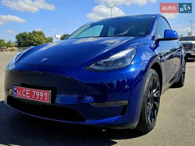 Синій Тесла Model Y, об'ємом двигуна 0 л та пробігом 45 тис. км за 29900 $, фото 1 на Automoto.ua