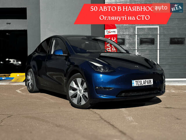 Синий Тесла Model Y, объемом двигателя 0 л и пробегом 3 тыс. км за 35999 $, фото 1 на Automoto.ua