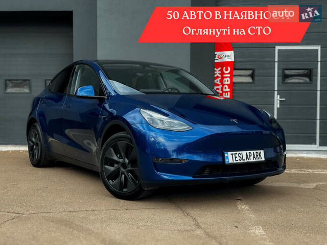 Синий Тесла Model Y, объемом двигателя 0 л и пробегом 12 тыс. км за 33999 $, фото 1 на Automoto.ua