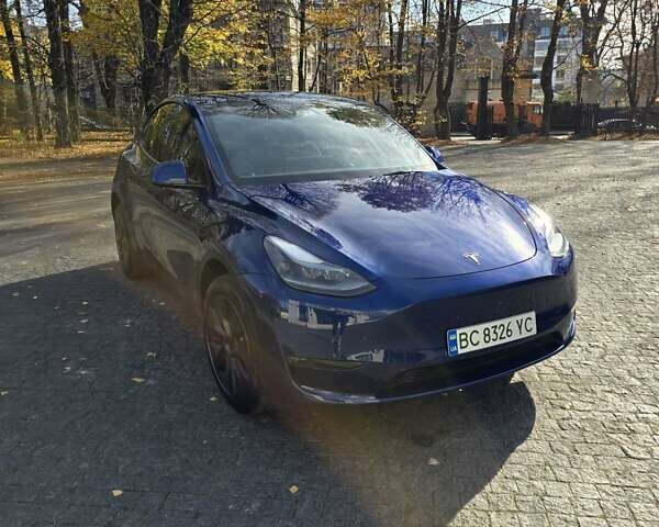 Синій Тесла Model Y, об'ємом двигуна 0 л та пробігом 5 тис. км за 35000 $, фото 1 на Automoto.ua