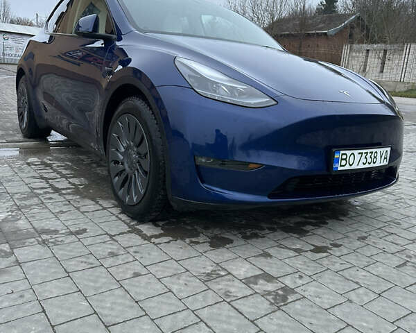 Синий Тесла Model Y, объемом двигателя 0 л и пробегом 47 тыс. км за 32000 $, фото 1 на Automoto.ua