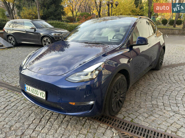 Синий Тесла Model Y, объемом двигателя 0 л и пробегом 22 тыс. км за 37707 $, фото 1 на Automoto.ua