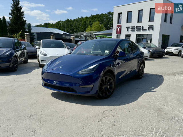 Синий Тесла Model Y, объемом двигателя 0 л и пробегом 1 тыс. км за 37500 $, фото 1 на Automoto.ua