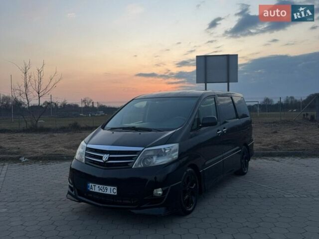 Черный Тойота Алфард, объемом двигателя 2.4 л и пробегом 333 тыс. км за 11500 $, фото 1 на Automoto.ua