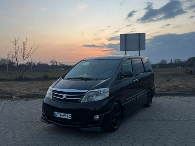 Черный Тойота Алфард, объемом двигателя 2.4 л и пробегом 333 тыс. км за 8500 $, фото 1 на Automoto.ua