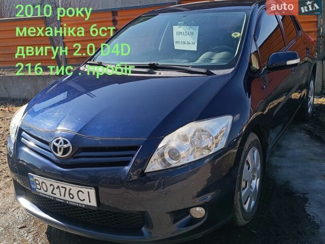 Синий Тойота Аурис, объемом двигателя 1.6 л и пробегом 160 тыс. км за 6000 $, фото 1 на Automoto.ua