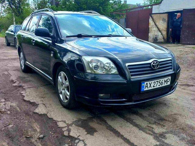 Черный Тойота Авенсис, объемом двигателя 2 л и пробегом 345 тыс. км за 5000 $, фото 1 на Automoto.ua