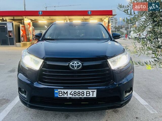 Тойота Хайлендер 2016 в Киеве на Automoto.ua Синий Тойота Хайлендер, объемом двигателя 3.55 л и пробегом 187 тыс. км за 24000 $, фото 1 на Automoto.ua