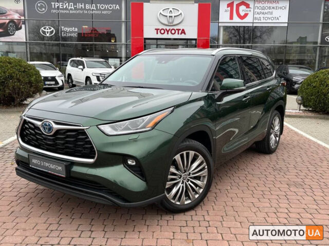 Зеленый Тойота Хайлендер, объемом двигателя 2.5 л и пробегом 2 тыс. км за 62700 $, фото 1 на Automoto.ua
