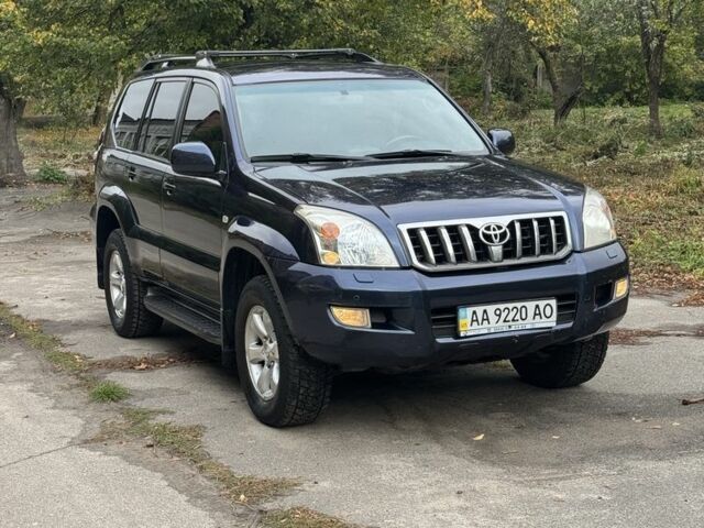 Синий Тойота Ленд Крузер Прадо 120, объемом двигателя 4 л и пробегом 337 тыс. км за 14300 $, фото 1 на Automoto.ua