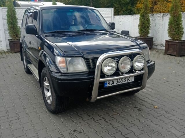 Синий Тойота Ленд Крузер Прадо 90, объемом двигателя 3.4 л и пробегом 350 тыс. км за 7900 $, фото 1 на Automoto.ua