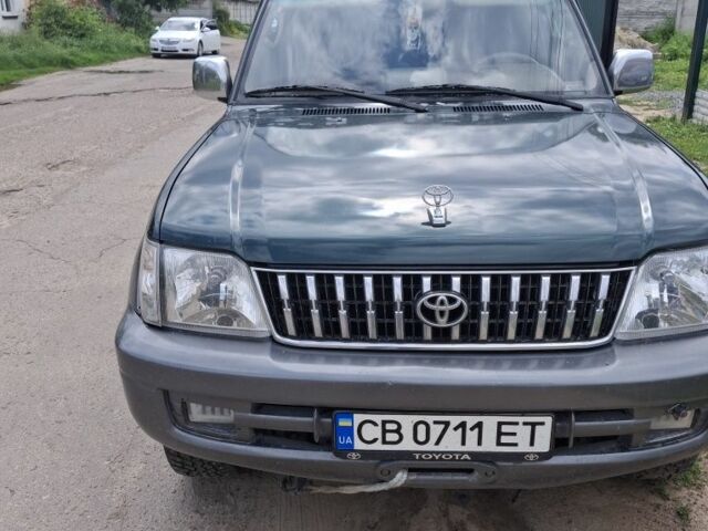 Зеленый Тойота Ленд Крузер Прадо 90, объемом двигателя 3.4 л и пробегом 340 тыс. км за 6299 $, фото 1 на Automoto.ua