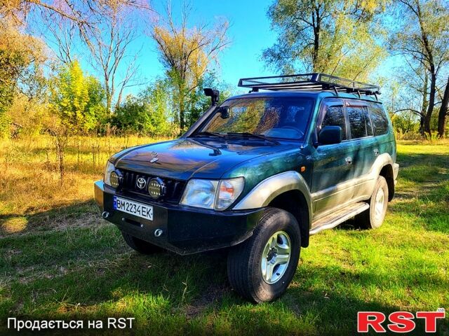 Зеленый Тойота Ленд Крузер Прадо, объемом двигателя 3.4 л и пробегом 380 тыс. км за 8700 $, фото 1 на Automoto.ua