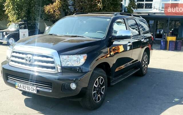 Черный Тойота Секвойя, объемом двигателя 5.7 л и пробегом 280 тыс. км за 27500 $, фото 1 на Automoto.ua