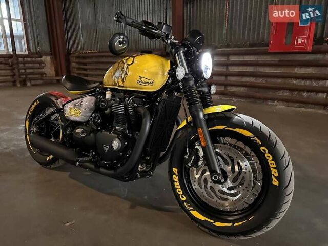 Черный Триумф Bobber, объемом двигателя 0 л и пробегом 2 тыс. км за 18000 $, фото 1 на Automoto.ua