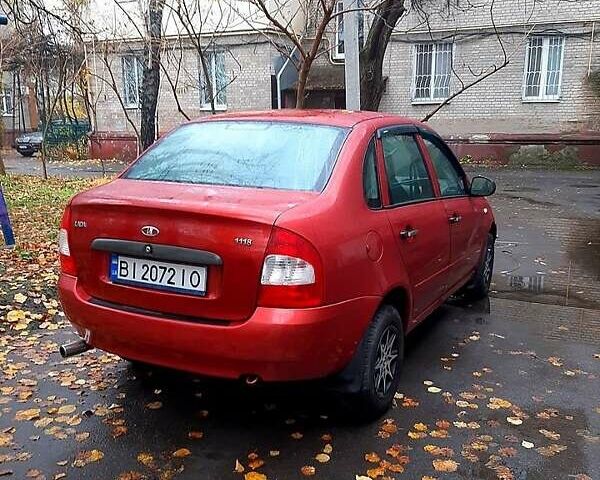 Красный ВАЗ 1117 Калина, объемом двигателя 1.6 л и пробегом 124 тыс. км за 2800 $, фото 1 на Automoto.ua