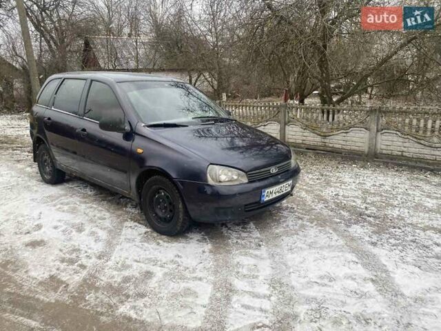 Синий ВАЗ 1117 Калина, объемом двигателя 1.6 л и пробегом 281 тыс. км за 1000 $, фото 1 на Automoto.ua