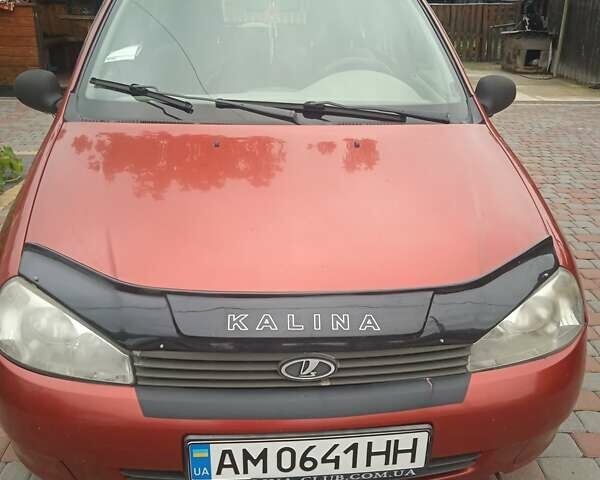 Красный ВАЗ 1119 Калина, объемом двигателя 1.6 л и пробегом 160 тыс. км за 1600 $, фото 1 на Automoto.ua