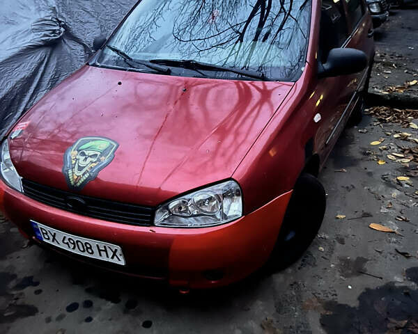 Красный ВАЗ 1119 Калина, объемом двигателя 1.6 л и пробегом 280 тыс. км за 1600 $, фото 1 на Automoto.ua