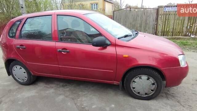 Красный ВАЗ 1119 Калина, объемом двигателя 1.6 л и пробегом 98 тыс. км за 2700 $, фото 1 на Automoto.ua