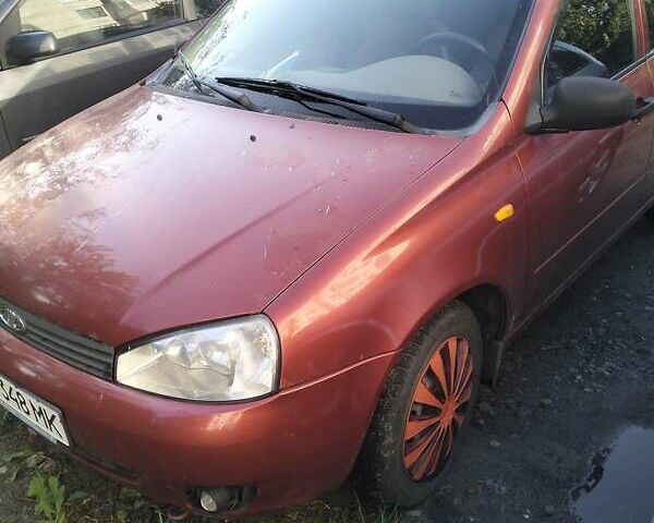 Красный ВАЗ 1119 Калина, объемом двигателя 1.6 л и пробегом 85 тыс. км за 1900 $, фото 1 на Automoto.ua
