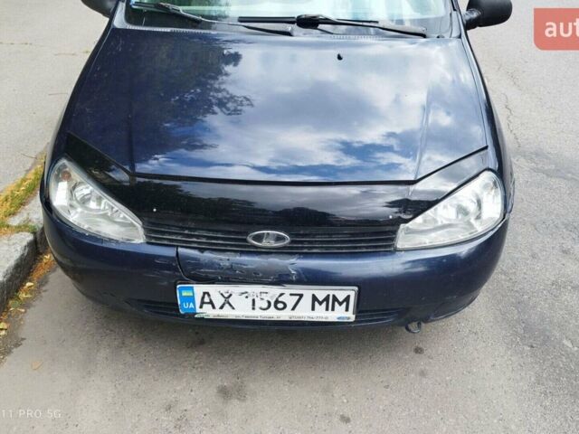 Синий ВАЗ 1119 Калина, объемом двигателя 1.4 л и пробегом 197 тыс. км за 700 $, фото 1 на Automoto.ua